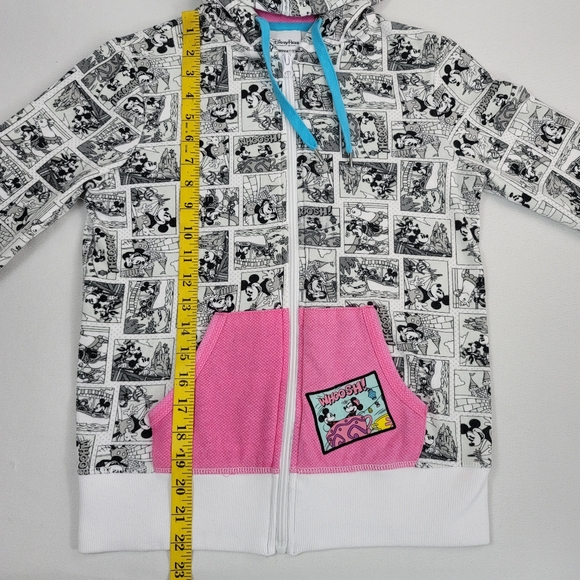 Disney Parks Retro Comic Book Graphic Print Full Zip Hoodie Sz XS - Picture 6 of 16